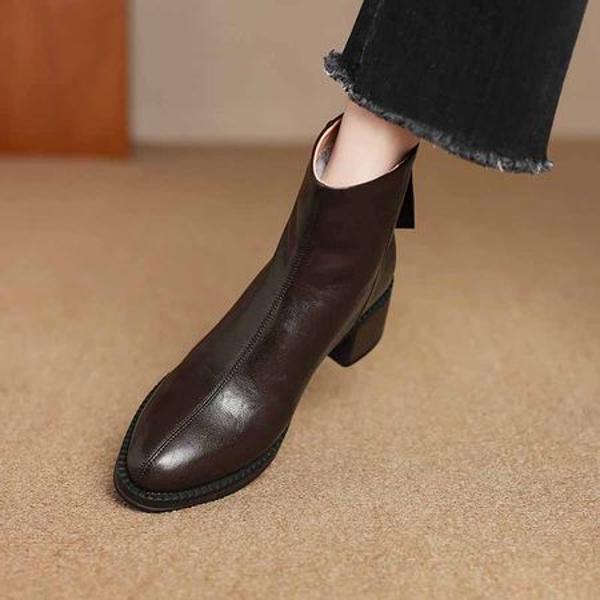 Handcrafted Genuine Leather Women’s Shoes: Elegant Luxury & Quality(Easn20182273)