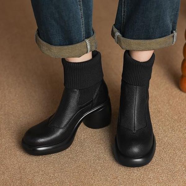 Handcrafted Luxury Leather Women's Shoes - Elegance Redefined(Easn20182272)