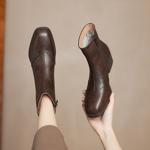 Luxurious Handmade Leather Women's Shoes: Artisanal Elegance(Easn20182282)