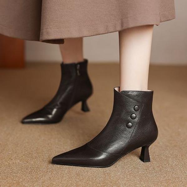 Handcrafted Leather Women's Shoes: Timeless Elegance & Luxurious Quality(Easn20182287)