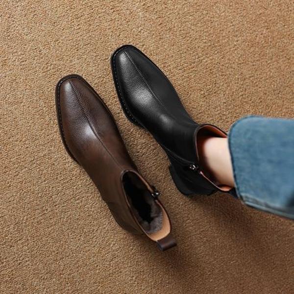 Crafted Luxury: Handcrafted Genuine Leather Women's Shoes(Easn20182288)