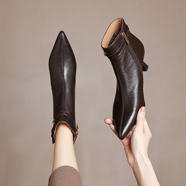 Handcrafted Genuine Leather Women's Shoes: Timeless Elegance and Superior Quality(Easn20182286)