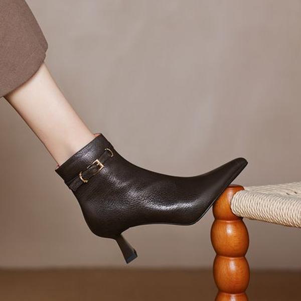 Handcrafted Genuine Leather Women's Shoes: Timeless Elegance and Superior Quality(Easn20182286)