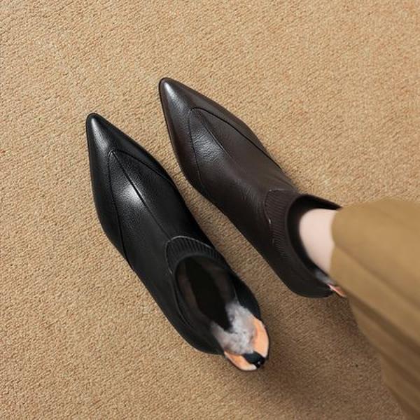 Elegant Handcrafted Leather Women's Shoes: Premium Quality & Luxurious Craftsmanship(Easn20182292)