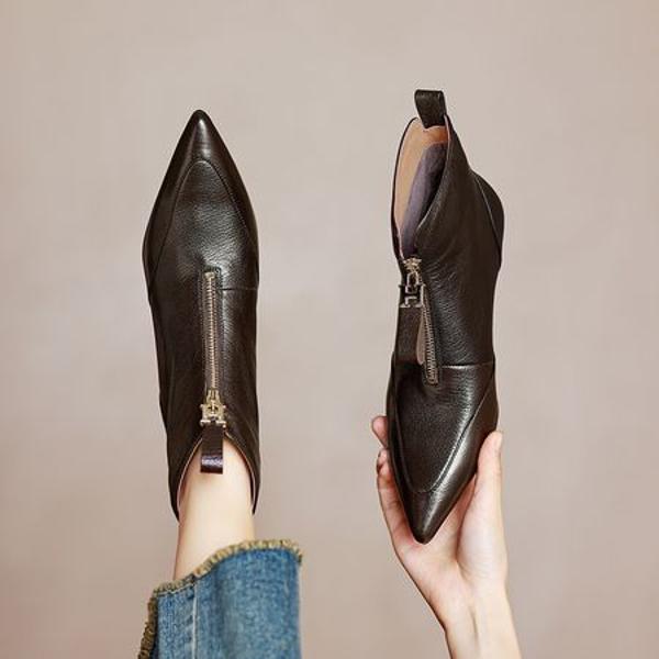 Handcrafted Luxury Leather Women's Shoes with Timeless Elegance(Easn20182295)