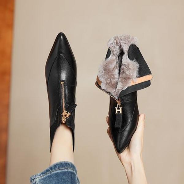 Handcrafted Luxury Leather Shoes for Elegant Women(Easn20182291)