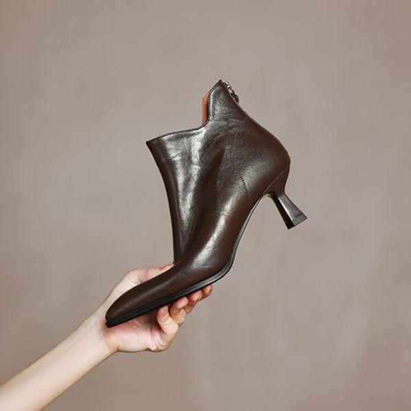 Handcrafted Genuine Leather Women's Shoes: Luxurious Quality and Elegance(Easn20182300)