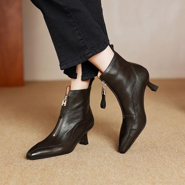 Exquisite Handcrafted Leather Women’s Shoes: Luxurious Elegance(Easn20182290)