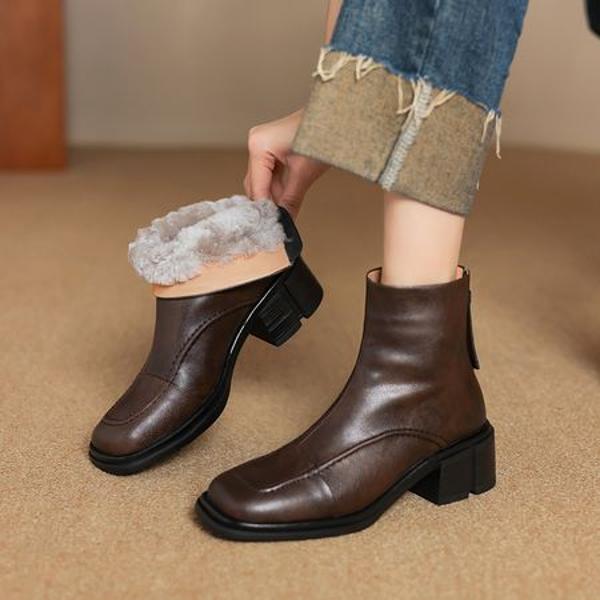 Handcrafted Leather Women's Shoes: Elegance Redefined(Easn20182303)