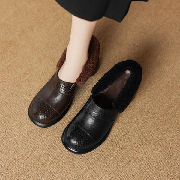 Handcrafted Genuine Leather Women's Shoes: Luxurious Elegance in Every Stitch(Easn20182322)