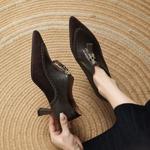 Handcrafted Luxury Leather Women's Shoes: Elegance in Every Stitch(Easn20182329)