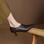 Handcrafted Luxury Leather Women’s Shoes – Elegance in Every Stitch(Easn20182328)