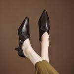 Handcrafted Luxury Leather Women’s Shoes – Elegance in Every Stitch(Easn20182328)