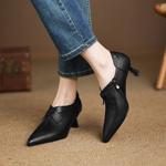 Handcrafted Luxury Leather Women’s Shoes – Elegance in Every Stitch(Easn20182328)