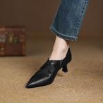 Handcrafted Luxury Leather Women’s Shoes – Elegance in Every Stitch(Easn20182328)