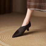 Elegantly Crafted High-End Handmade Leather Women's Shoes of Unmatched Quality(Easn20182330)