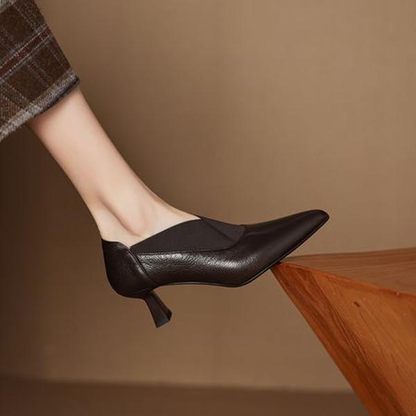 Elegantly Crafted High-End Handmade Leather Women's Shoes of Unmatched Quality(Easn20182330)