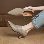 Elegant Handmade Leather Women's Shoes of Exquisite Craftsmanship(Easn20182327)