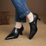 Elegant Handmade Leather Women's Shoes of Exquisite Craftsmanship(Easn20182327)