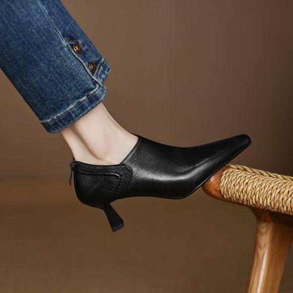 Elegant Handcrafted Leather Women’s Shoes: Luxury Artistry(Easn20182326)