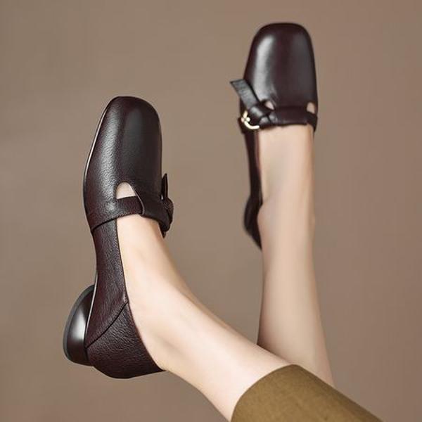 Luxury Handmade Genuine Leather Women's Shoes: Elegance Redefined(Easn2018a2078)