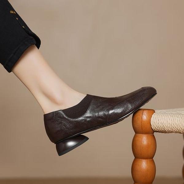 Handcrafted Luxury Leather Women's Shoes, Exquisite Craftsmanship(Easn2018a2121)