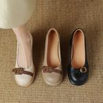 Elegant Handcrafted Genuine Leather Women’s Shoes(Easn2018a1926)