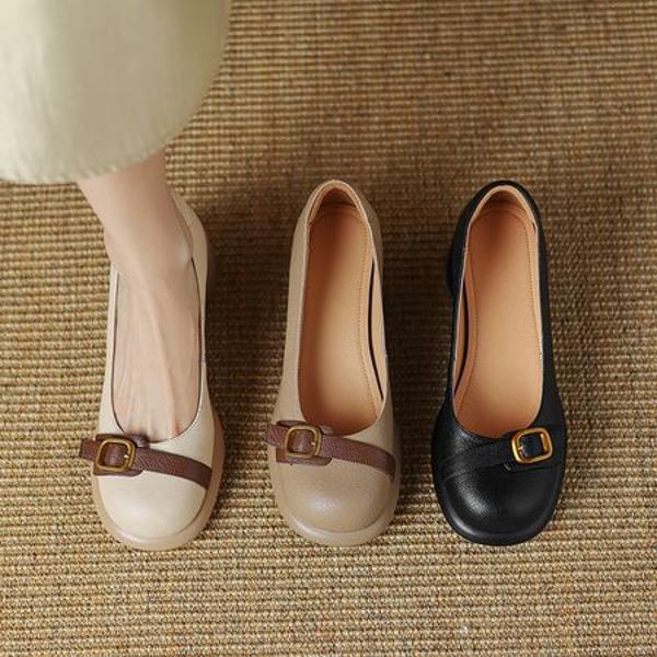 Elegant Handcrafted Genuine Leather Women’s Shoes(Easn2018a1926)