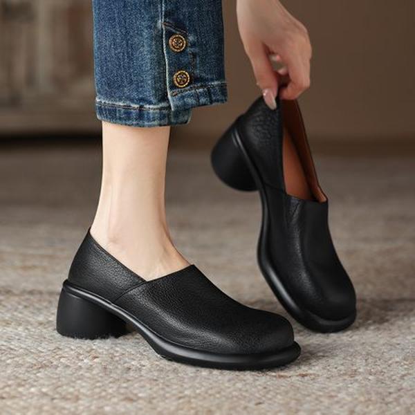 Exquisite Handcrafted Leather Women's Shoes for Elegant Luxury(Easn2018a1923)