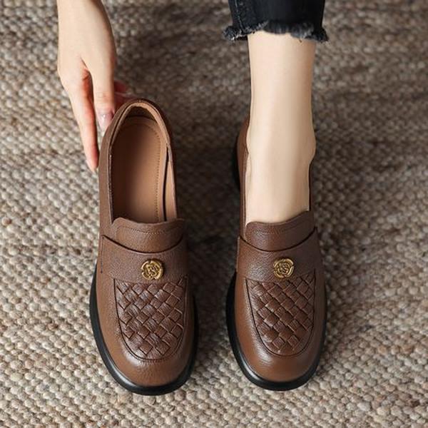 Handcrafted Luxury Leather Women's Shoes(Easn2018a1925)