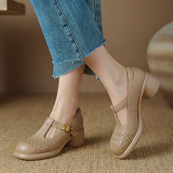 Exquisite Handmade Leather Women’s Shoes: Elegance in Every Step(Easn2018a1929)