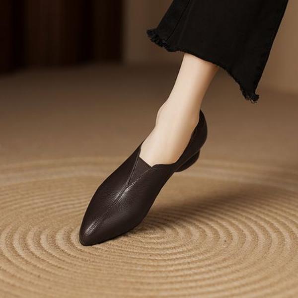 Handcrafted Premium Leather Women's Shoes - Elegance & Luxury Redefined(Easn20182359)