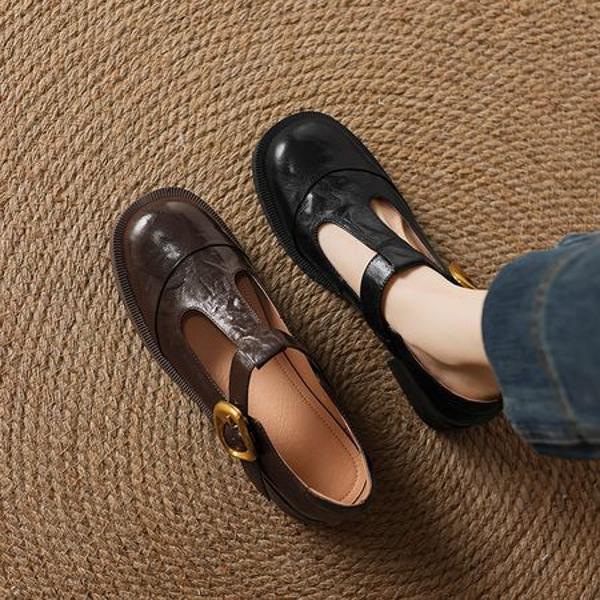 Handcrafted Leather Women's Shoes: Luxurious Quality and Timeless Elegance(Easn20182357)