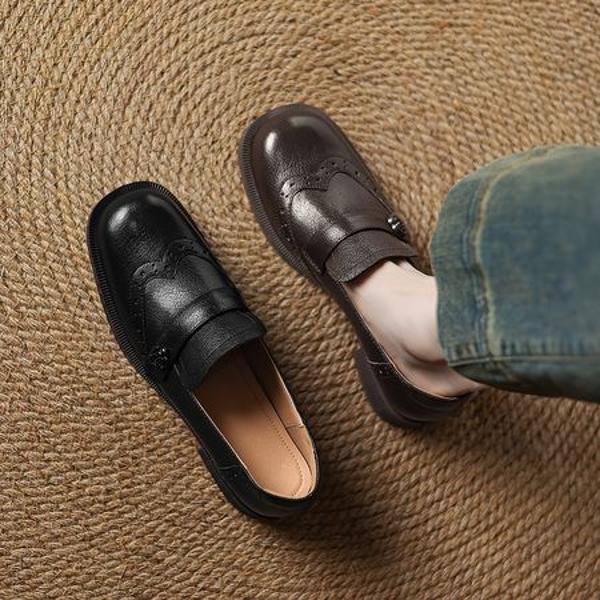 Luxury Handcrafted Leather Shoes for Elegant Women(Easn20182362)