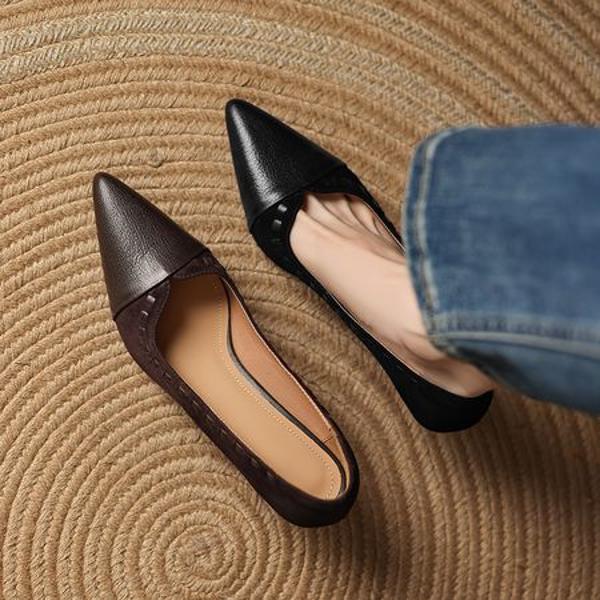 Handcrafted Luxury Leather Women’s Shoes: Elegance in Every Stitch(Easn20182335)