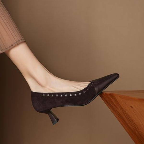 Handcrafted Luxury Leather Women’s Shoes: Elegance in Every Stitch(Easn20182335)