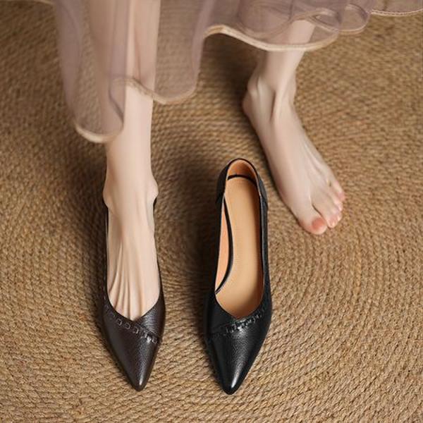 Handcrafted Luxurious Genuine Leather Women’s Shoes - Elegant Design & Superior Quality(Easn20182336)