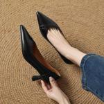 Handcrafted Luxurious Genuine Leather Women’s Shoes - Elegant Design & Superior Quality(Easn20182336)