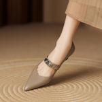 Exquisite Handcrafted Leather Women's Shoes: Luxury Elegance(Easn20182355)