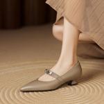 Exquisite Handcrafted Leather Women's Shoes: Luxury Elegance(Easn20182355)