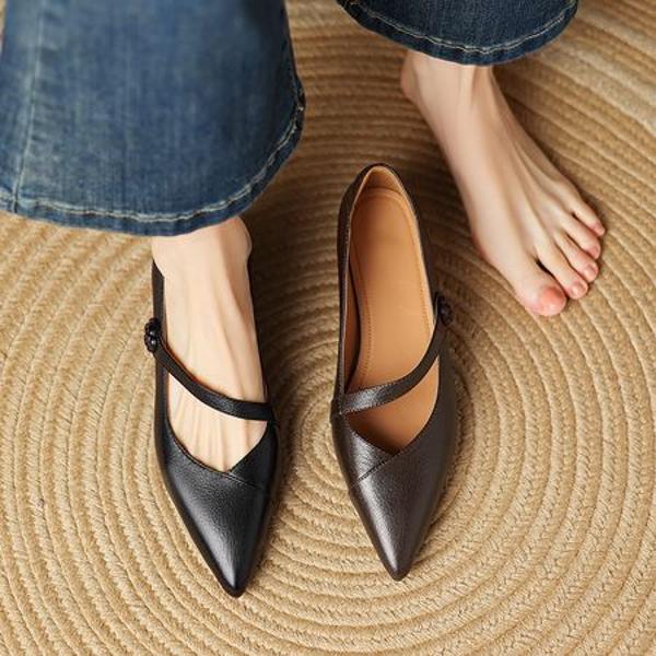 Exquisite Handcrafted Leather Women's Shoes: Luxury, Elegance, and Artistry(Easn20182353)