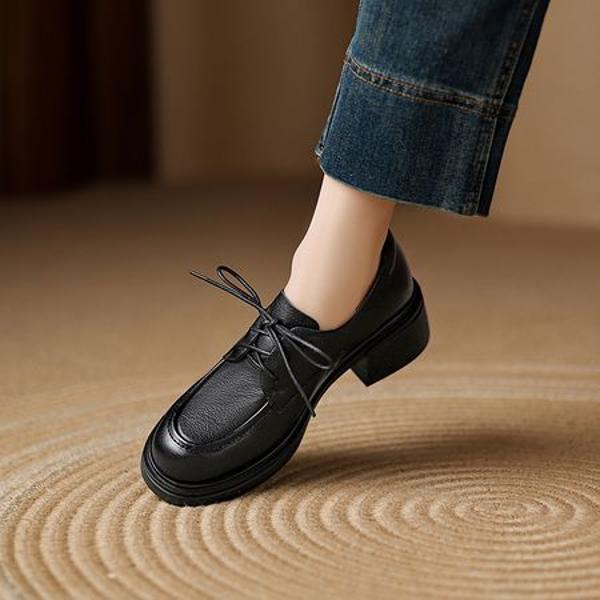 Handcrafted Luxury Leather Women's Shoes for Elegance(Easn20182372)