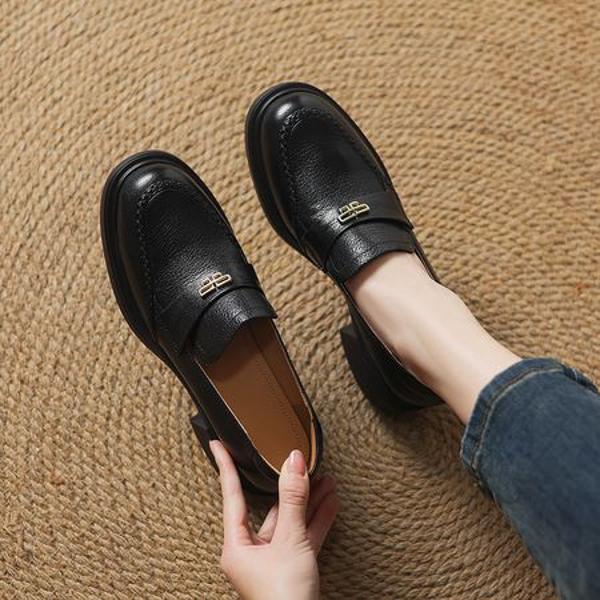 Exquisite Handcrafted Genuine Leather Women's Shoes: Luxury, Quality, Elegance(Easn20182377)