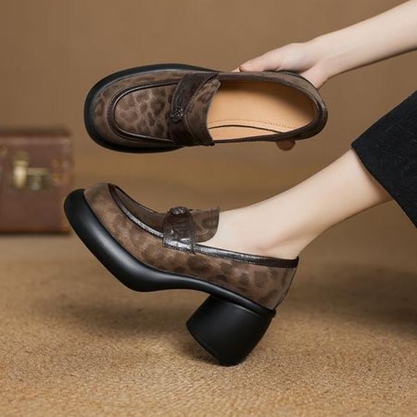 Handcrafted Leather Luxury Women's Shoes: Elegance Redefined(Easn20182371)