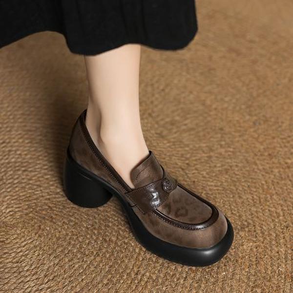 Handcrafted Leather Luxury Women's Shoes: Elegance Redefined(Easn20182371)