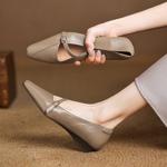 Exquisite Handcrafted Leather Women's Shoes: A Fusion of Luxury and Elegance(Easn20182339)