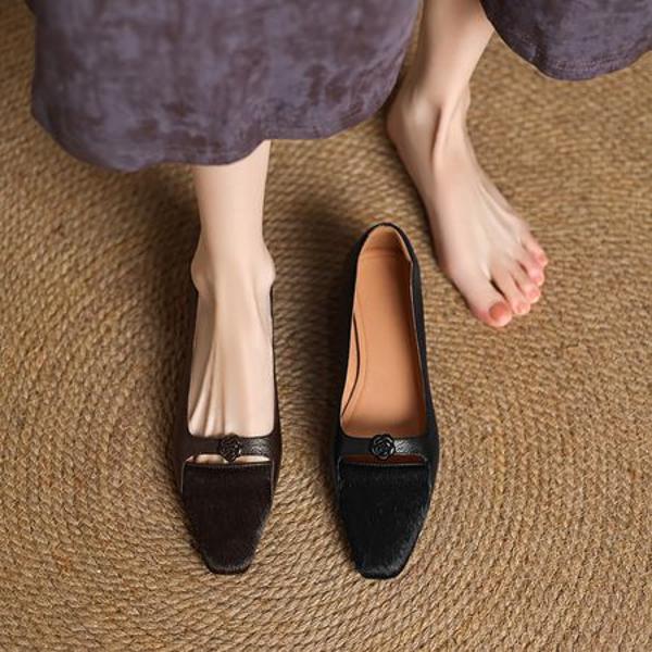 Luxury Handcrafted Genuine Leather Women's Shoes(Easn20182350)