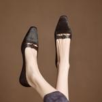 Luxury Handcrafted Genuine Leather Women's Shoes(Easn20182350)