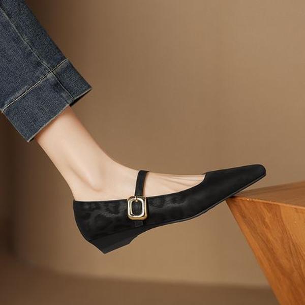 Exquisite Handcrafted Leather Women’s Shoes – Luxurious Elegance(Easn20182337)