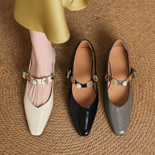 Handcrafted Luxury Leather Women's Shoes - Elegant Quality Craftsmanship(Easn20182356)